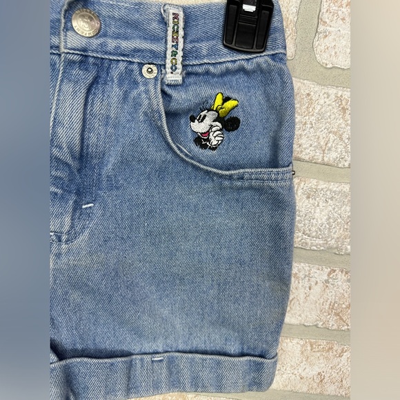 Vintage 90’s Kids Mickey & Co Embroidered Denim Shorts - 0276 - Picture 2 of 10